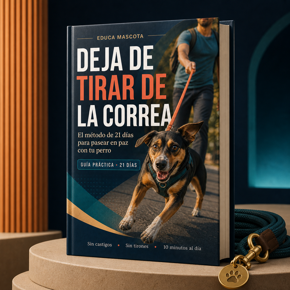 Mockup premium del ebook Deja de tirar de la correa